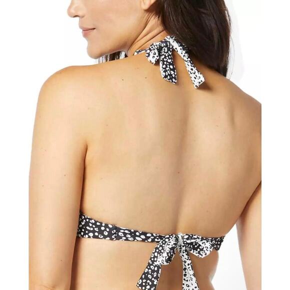 Coco Reef Women Verso Twist Front Reverisble Bikini Top Black Size 32/34D, NWT! - Picture 4 of 10